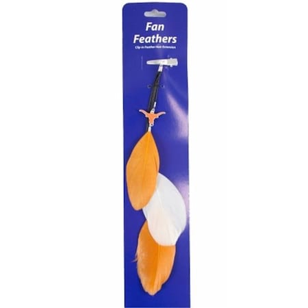 Little Earth Texas Longhorns Team Color Feather Hair Clip 8669915383